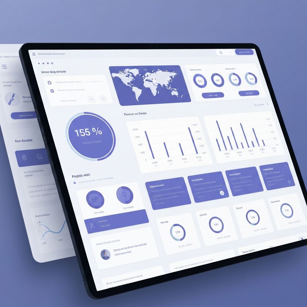 Web development dashboard
